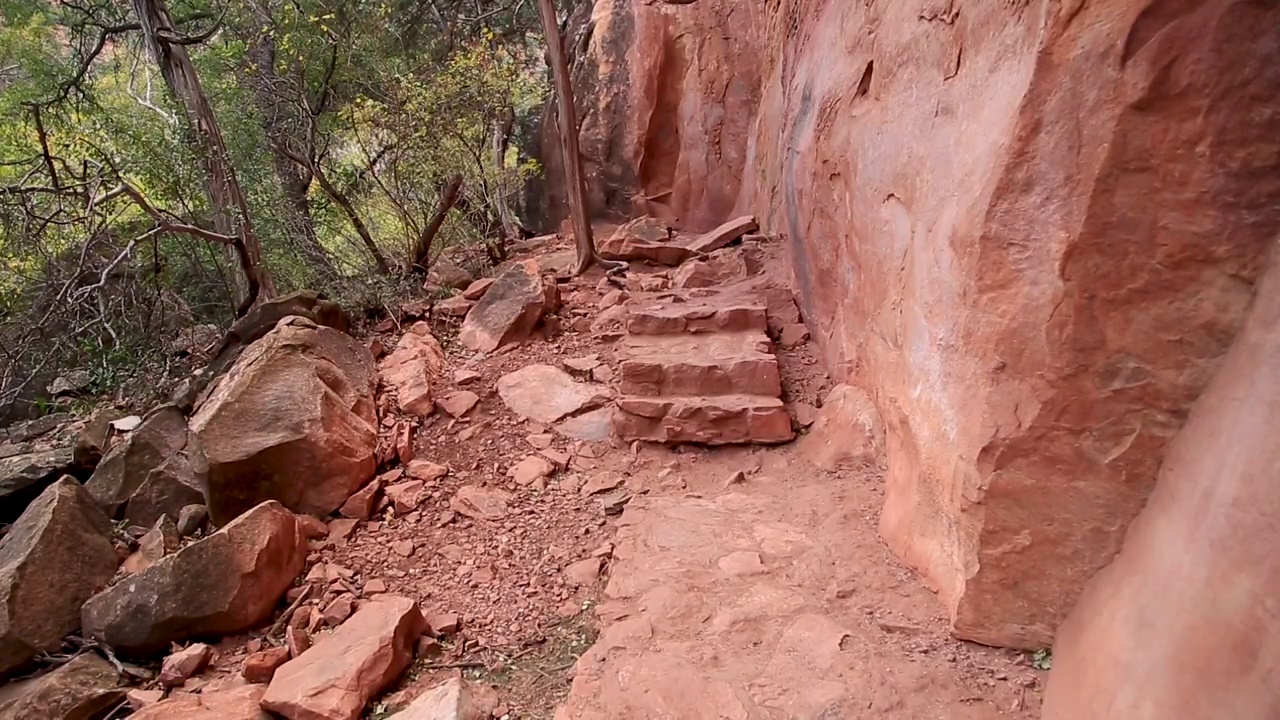 徒步旅行路线视频素材