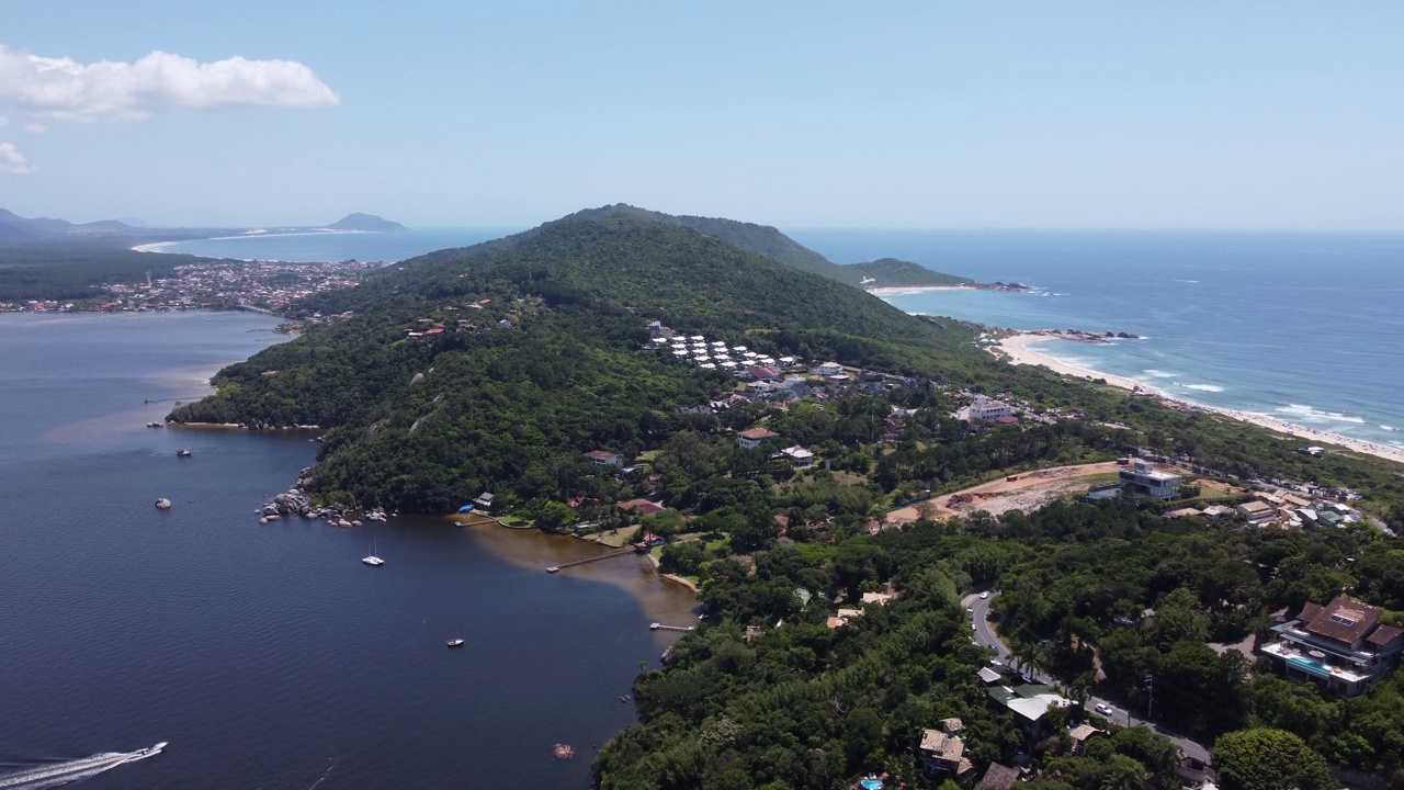 海滩和泻湖视频素材