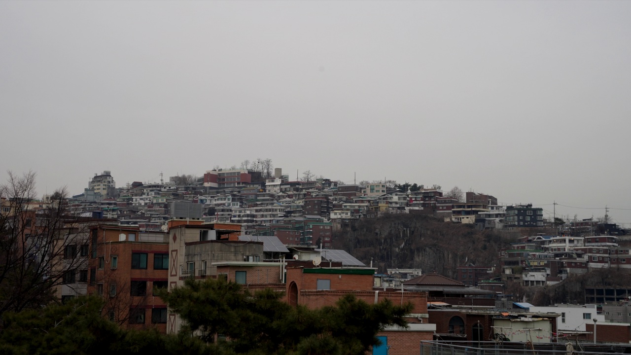 韩国首尔市中心/白天的风景视频素材