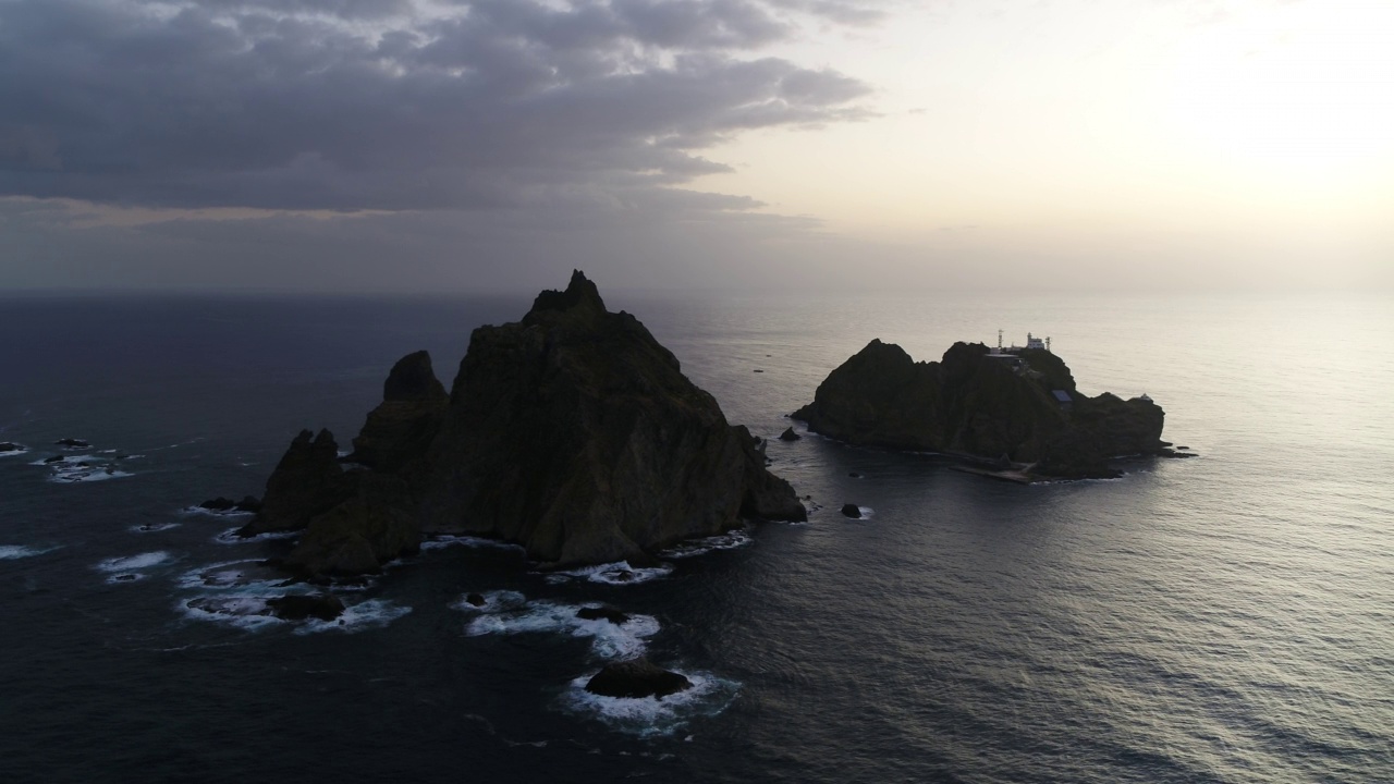 独岛和东海的风景/庆北郁陵郡视频素材