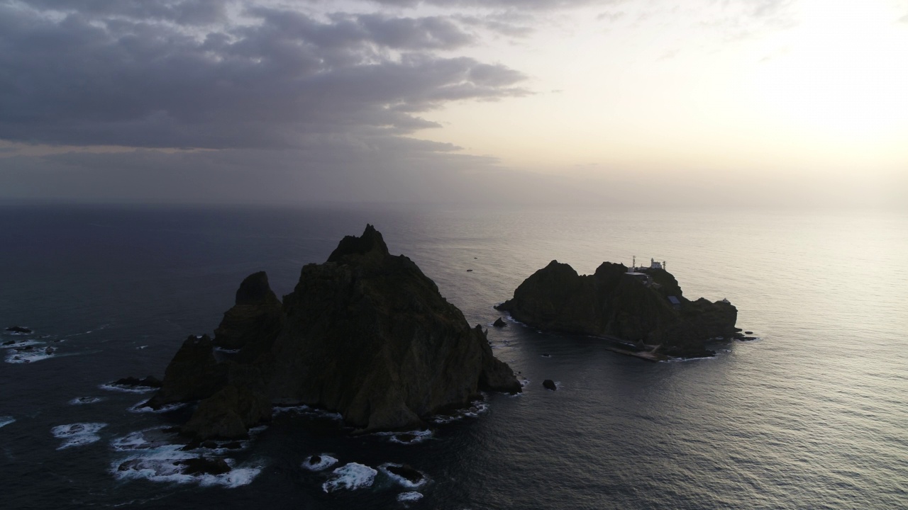 独岛和东海的风景/庆北郁陵郡视频素材