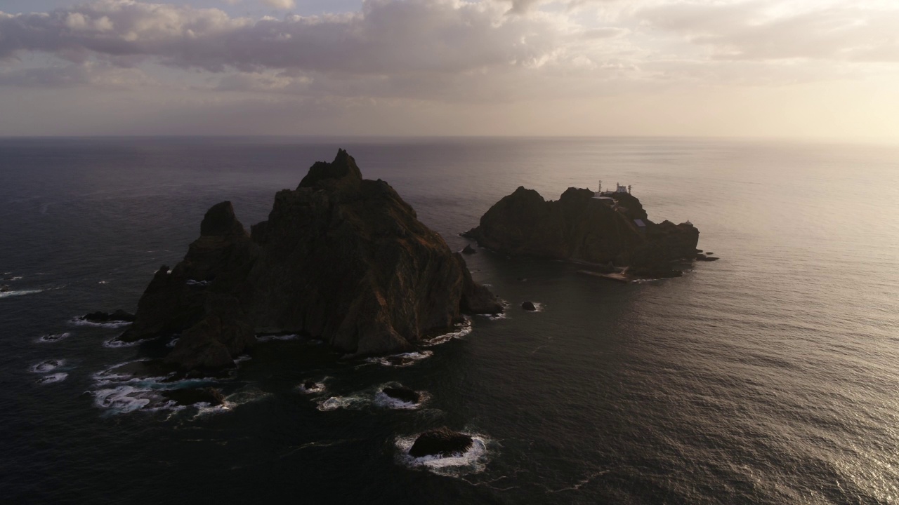 独岛和东海的风景/庆北郁陵郡视频素材