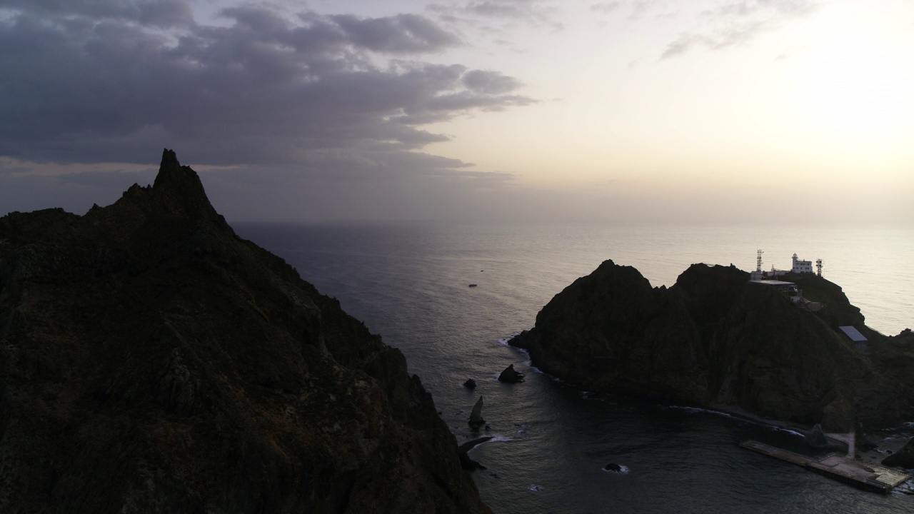 独岛和东海的风景/庆北郁陵郡视频素材