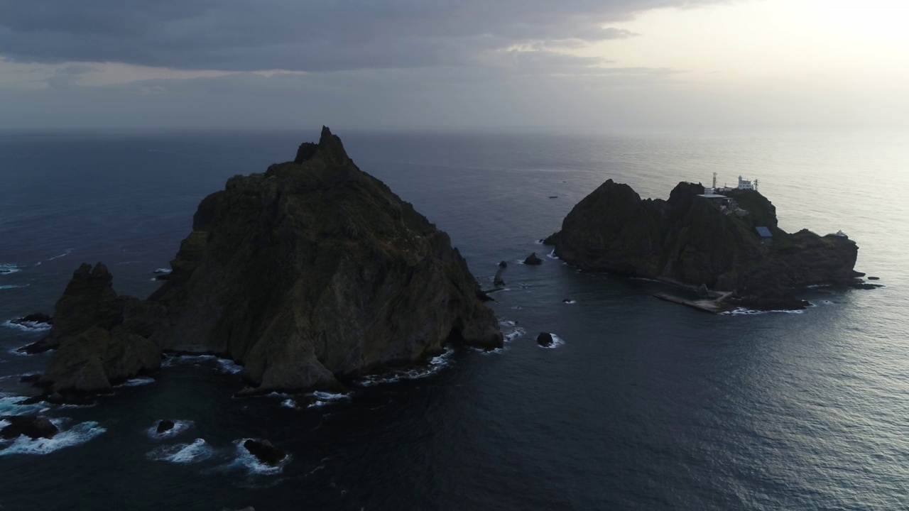 独岛和东海的风景/庆北郁陵郡视频素材