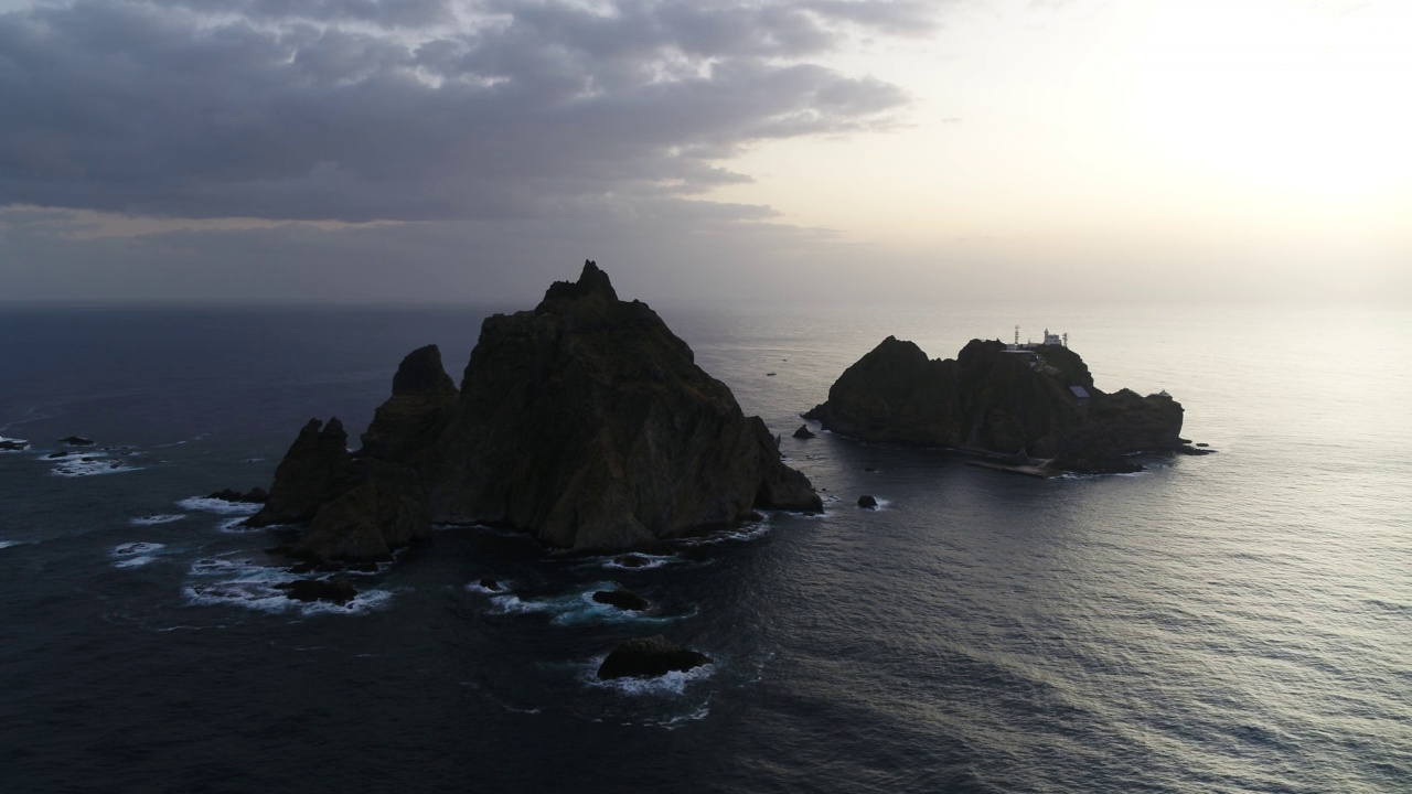 独岛和东海的风景/庆北郁陵郡视频素材