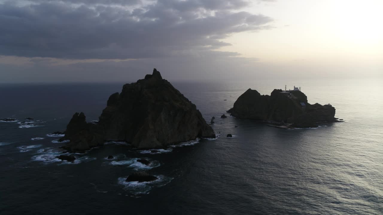 独岛和东海的风景/庆北郁陵郡视频素材