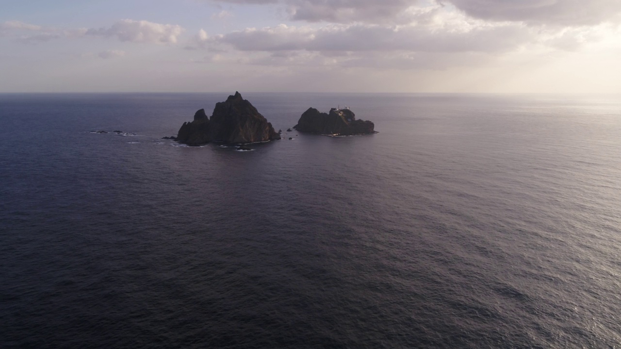 独岛和东海的风景/庆北郁陵郡视频素材