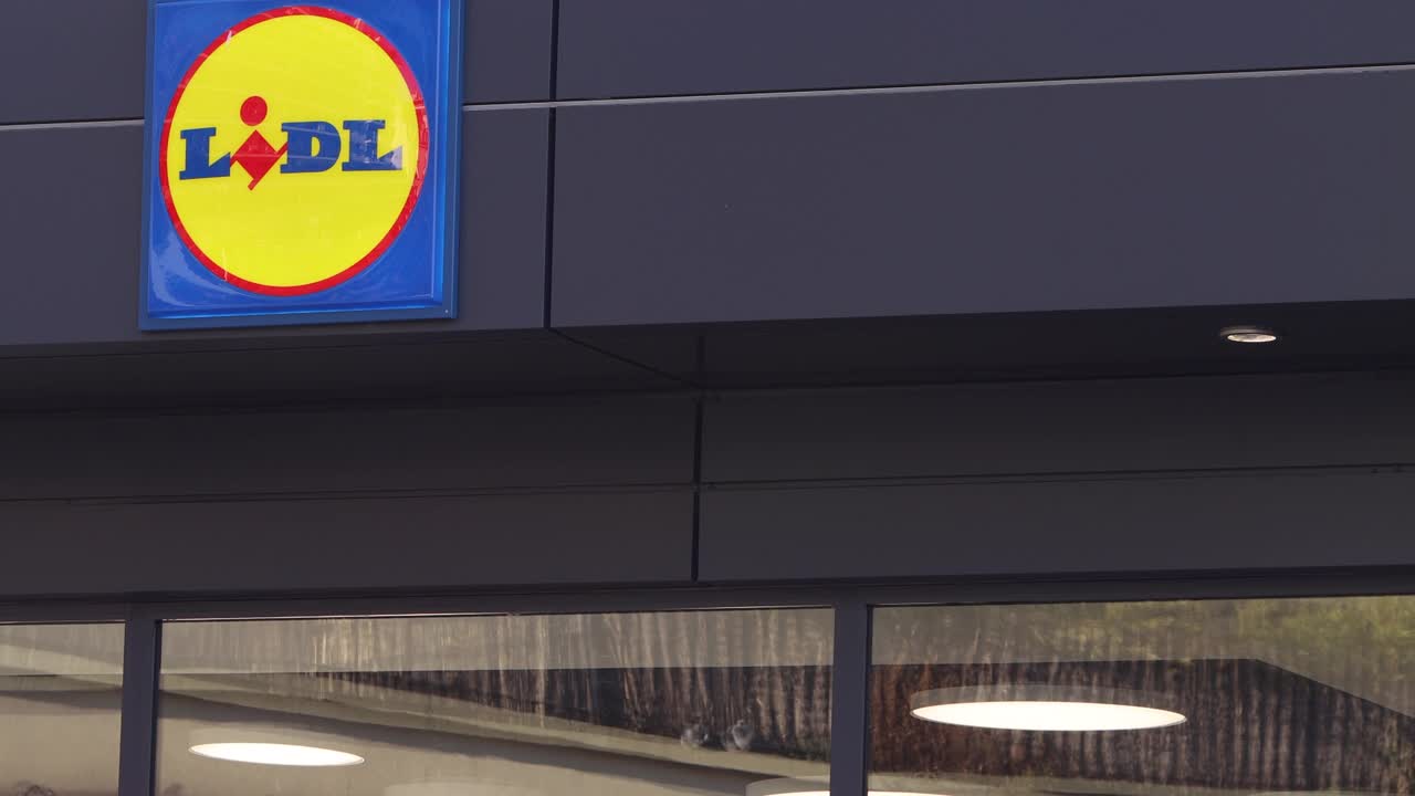 LIDL超市品牌标志视频素材