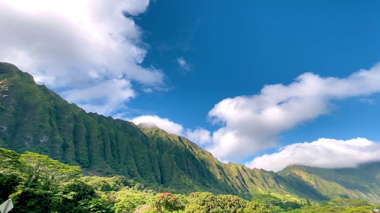 夏威夷的Ko'olau山。视频素材