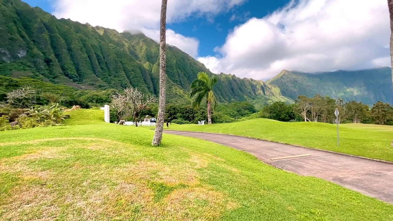 夏威夷的Ko'olau山。视频素材