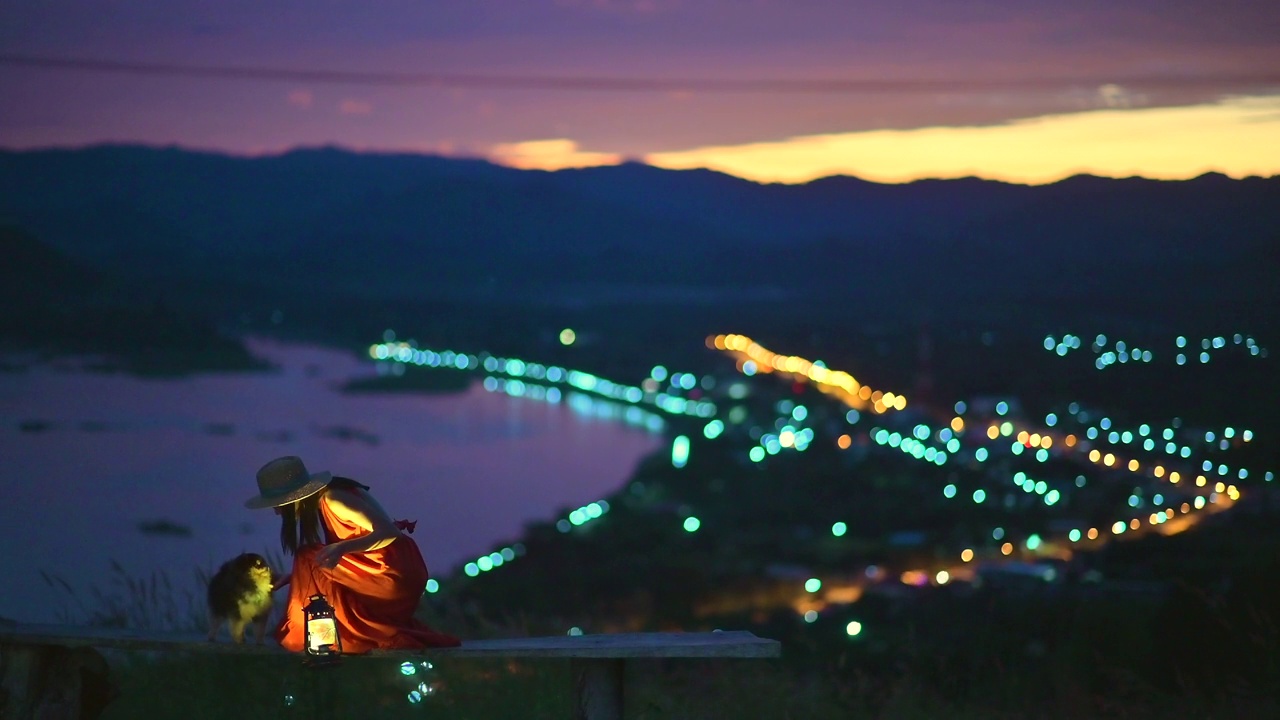 山之夜视频素材