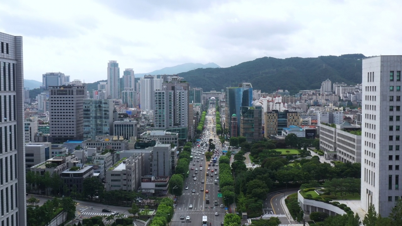 白天-市区风景/韩国视频素材