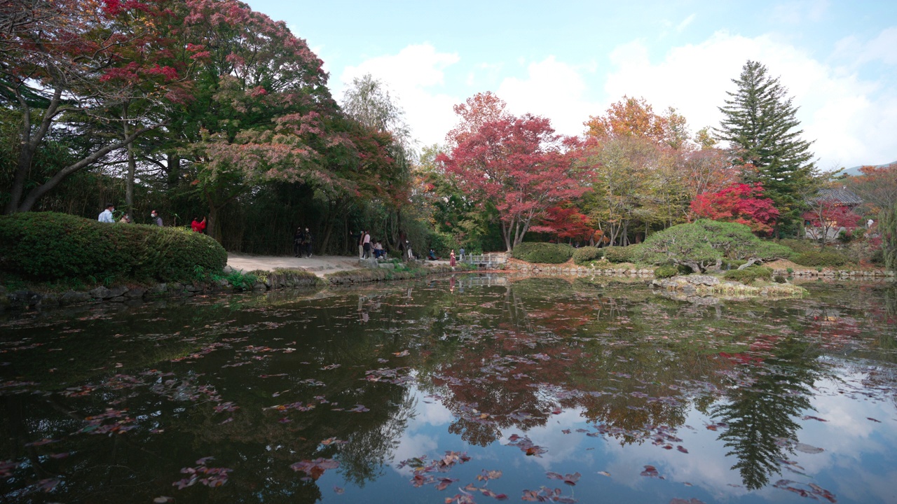 韩国庆州——2021年11月:佛国寺视频素材