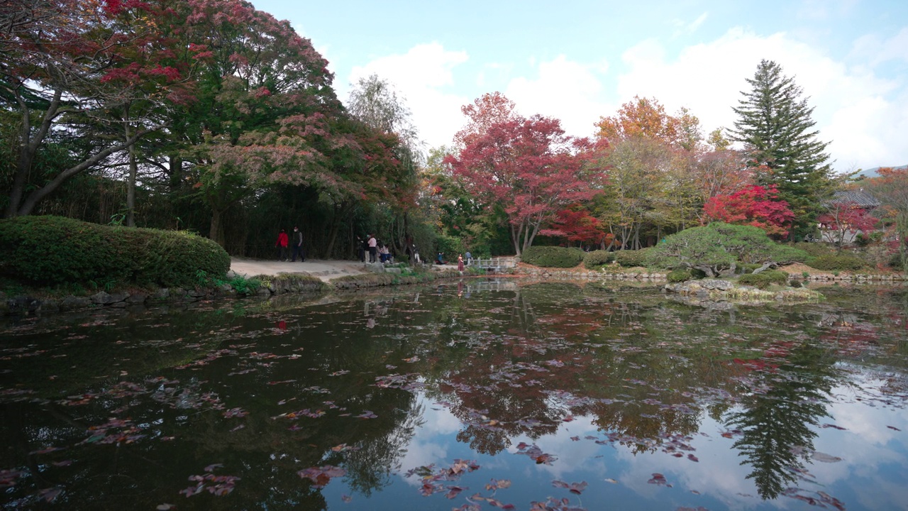 韩国庆州——2021年11月:佛国寺视频素材