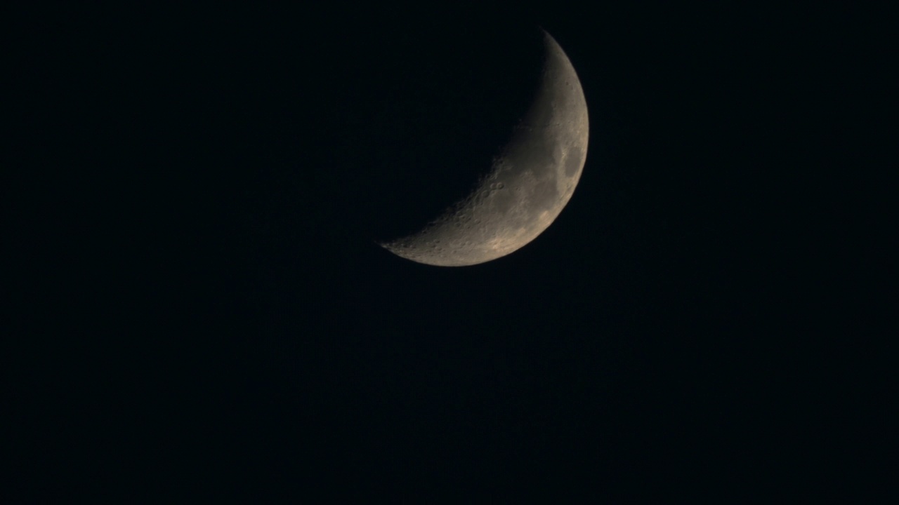 Moonset /韩国视频素材