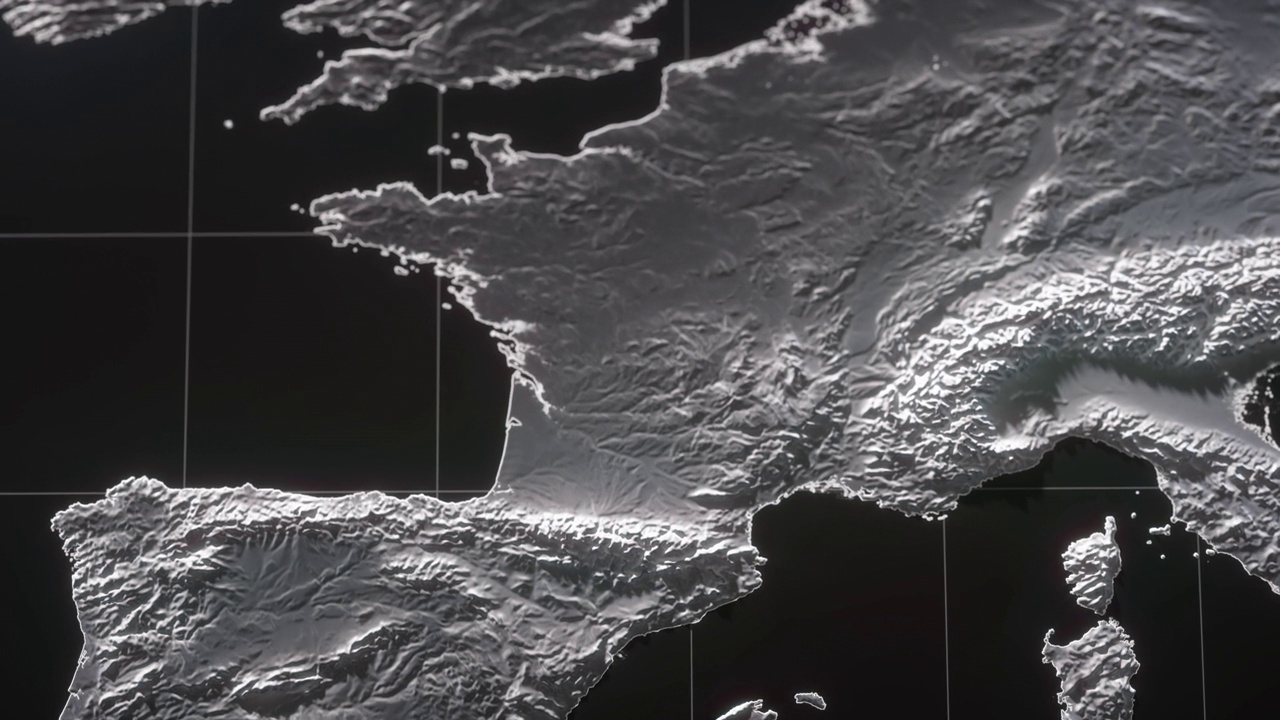 法国高程图视频下载
