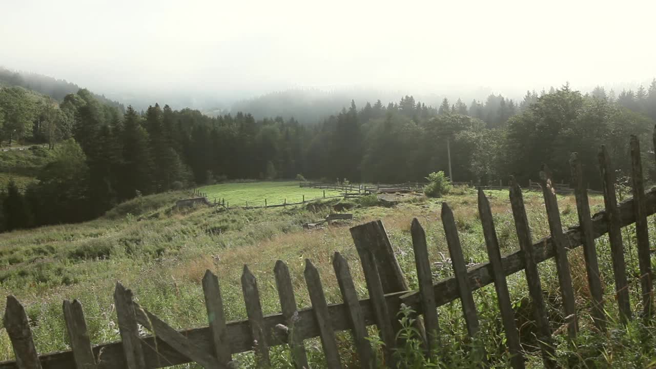 喀尔巴阡山脉的美丽风景。视频素材