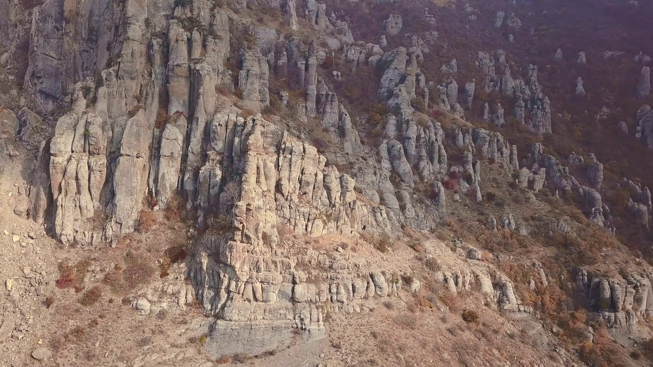 空中景观与岩层视频素材