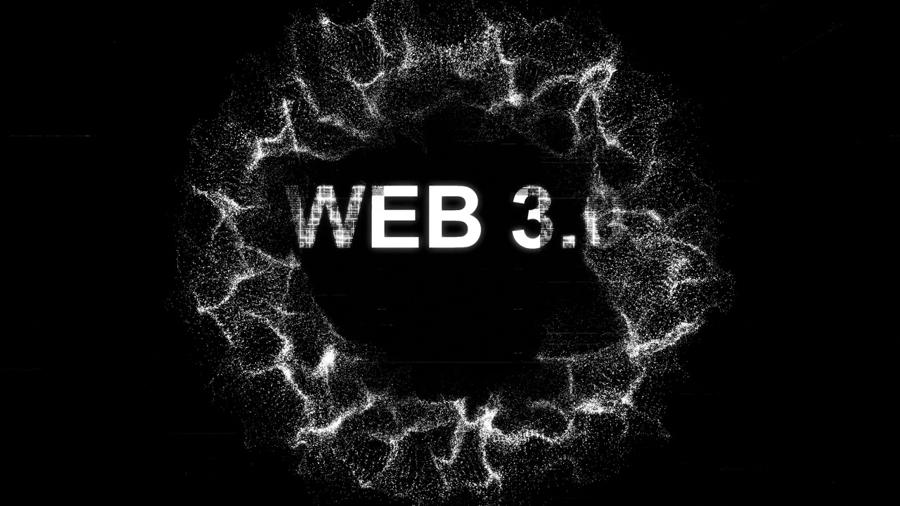 WEB 3.0文字图标数字代码技术背景股票视频
人工智能，技术，数字生成的图像，图标，三维视频素材