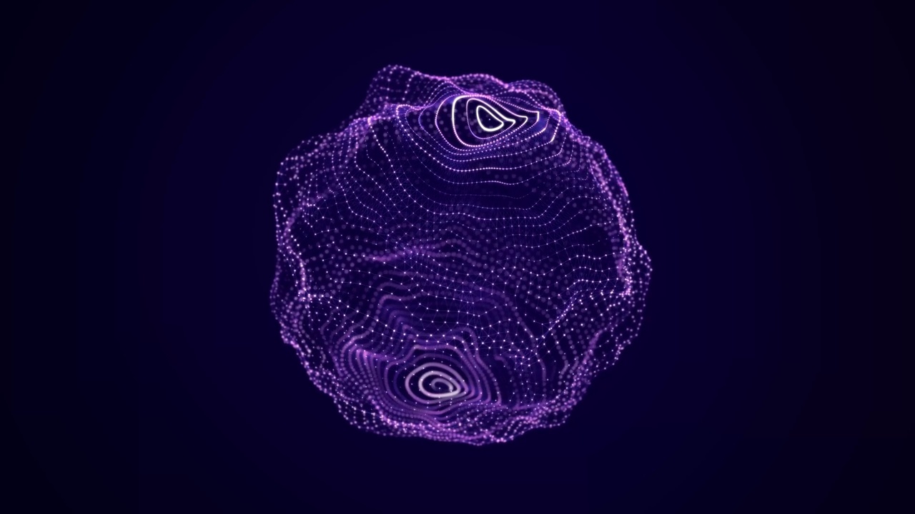 连接点的技术领域。数字化抽象网络结构。3 d渲染。视频素材