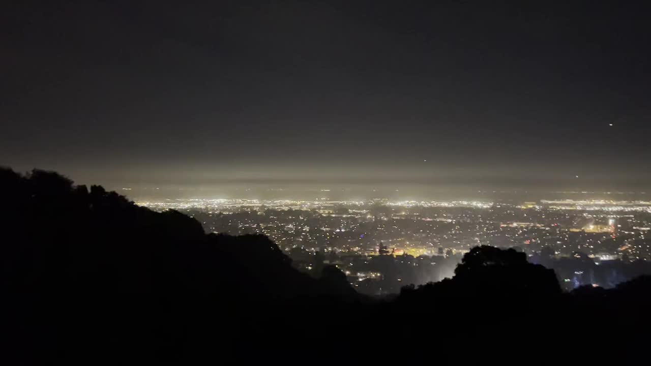 奥克兰空中夜景视频素材