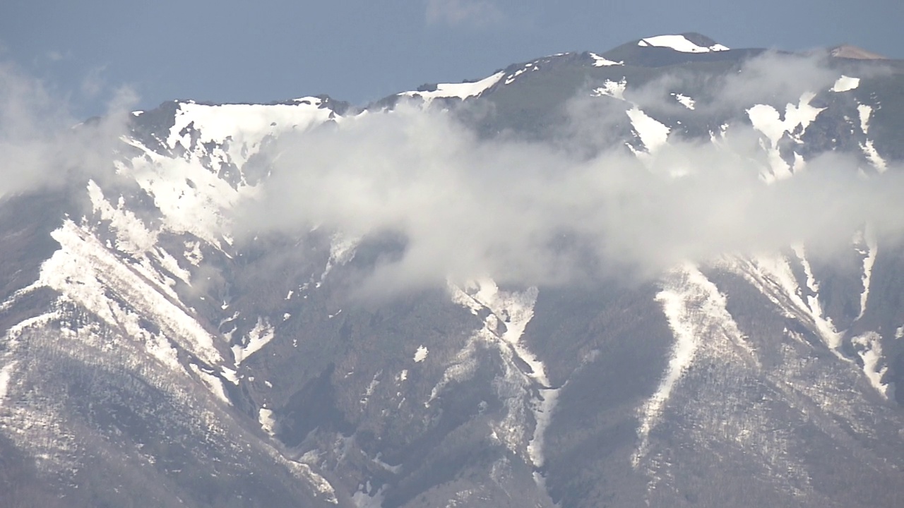 CU，岩手山，日本视频素材