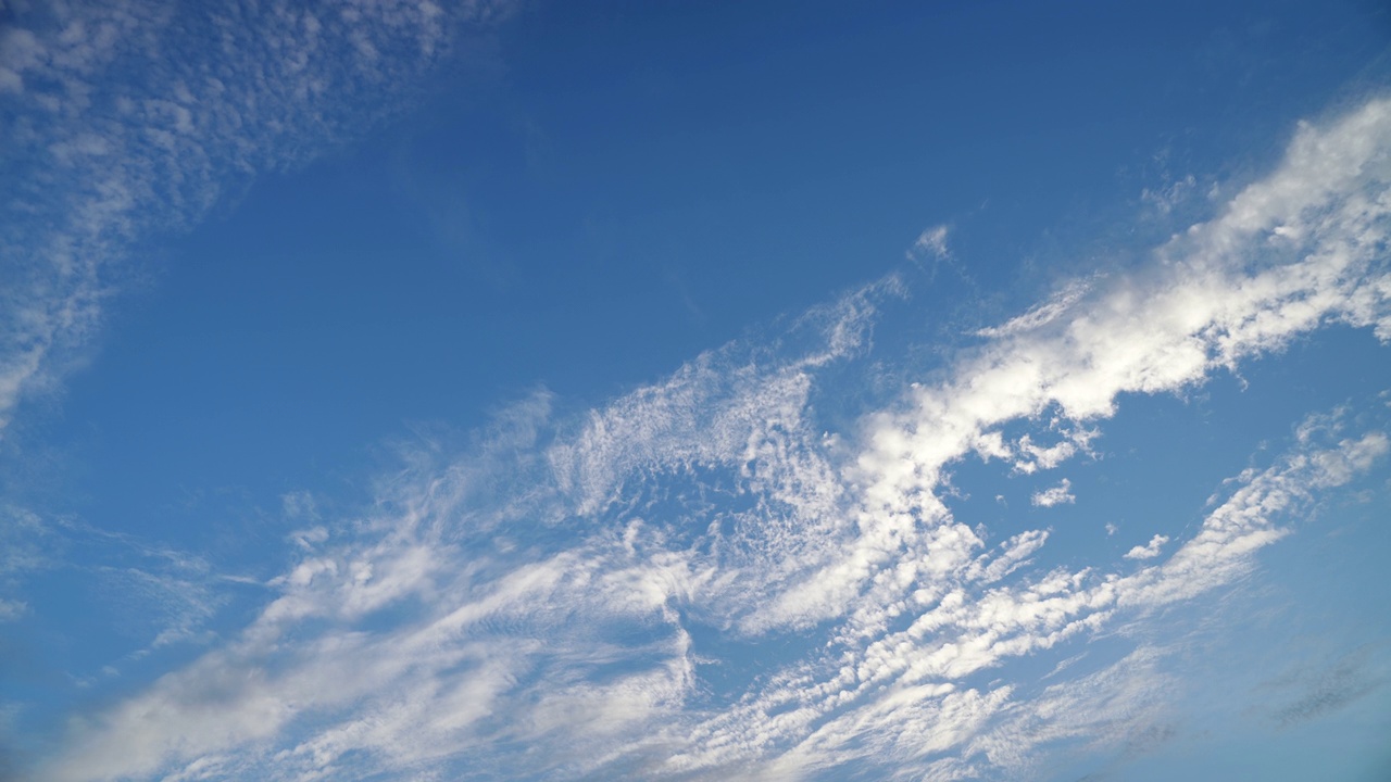 晴朗的天空。视频素材