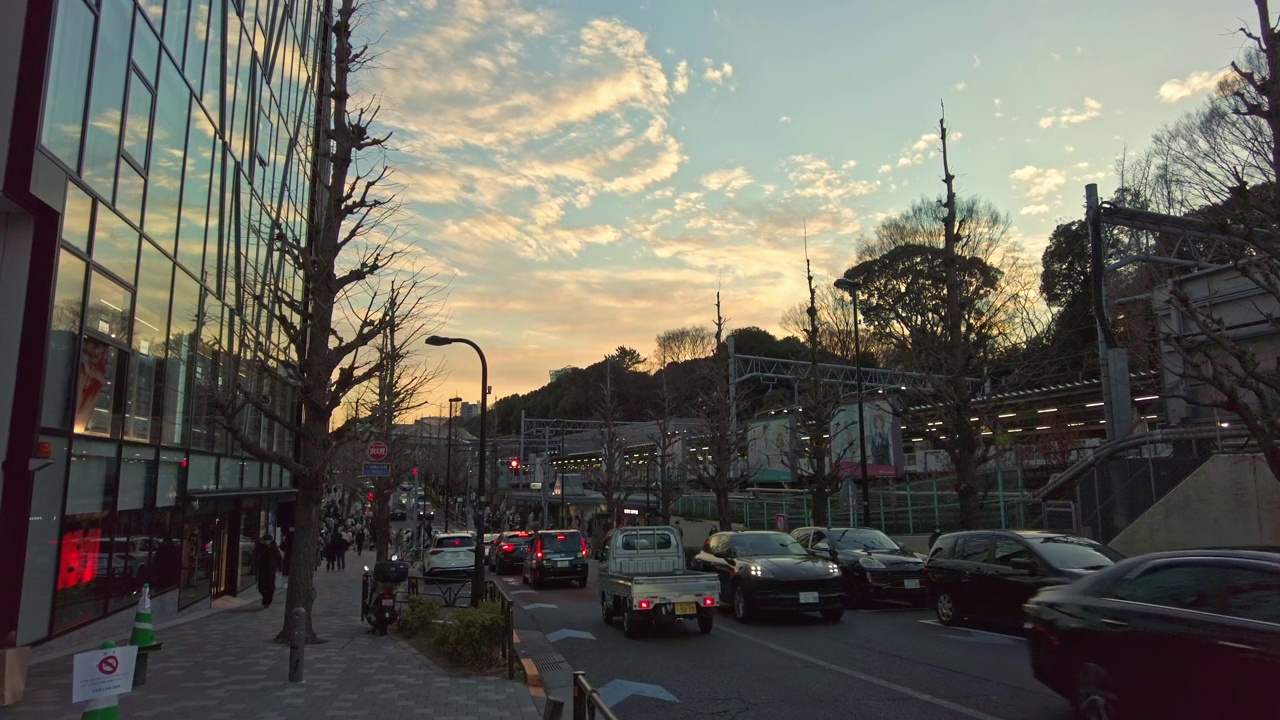 东京涩谷区城市景观视频素材