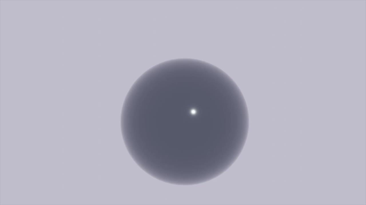 摘要液体3D灰球吸收水滴，无缝循环。设计。近距离的涟漪水球孤立在一个白色的背景。视频素材