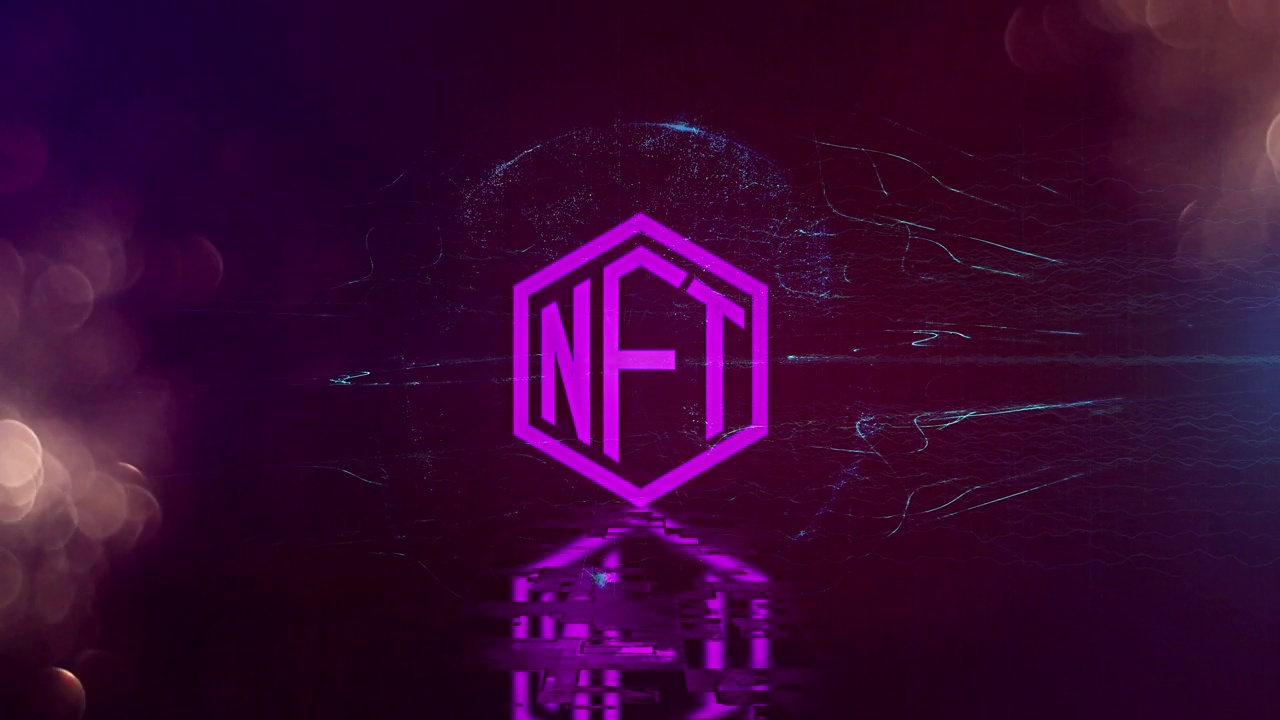 NFT，不可替代令牌，元宇宙概念背景视频素材