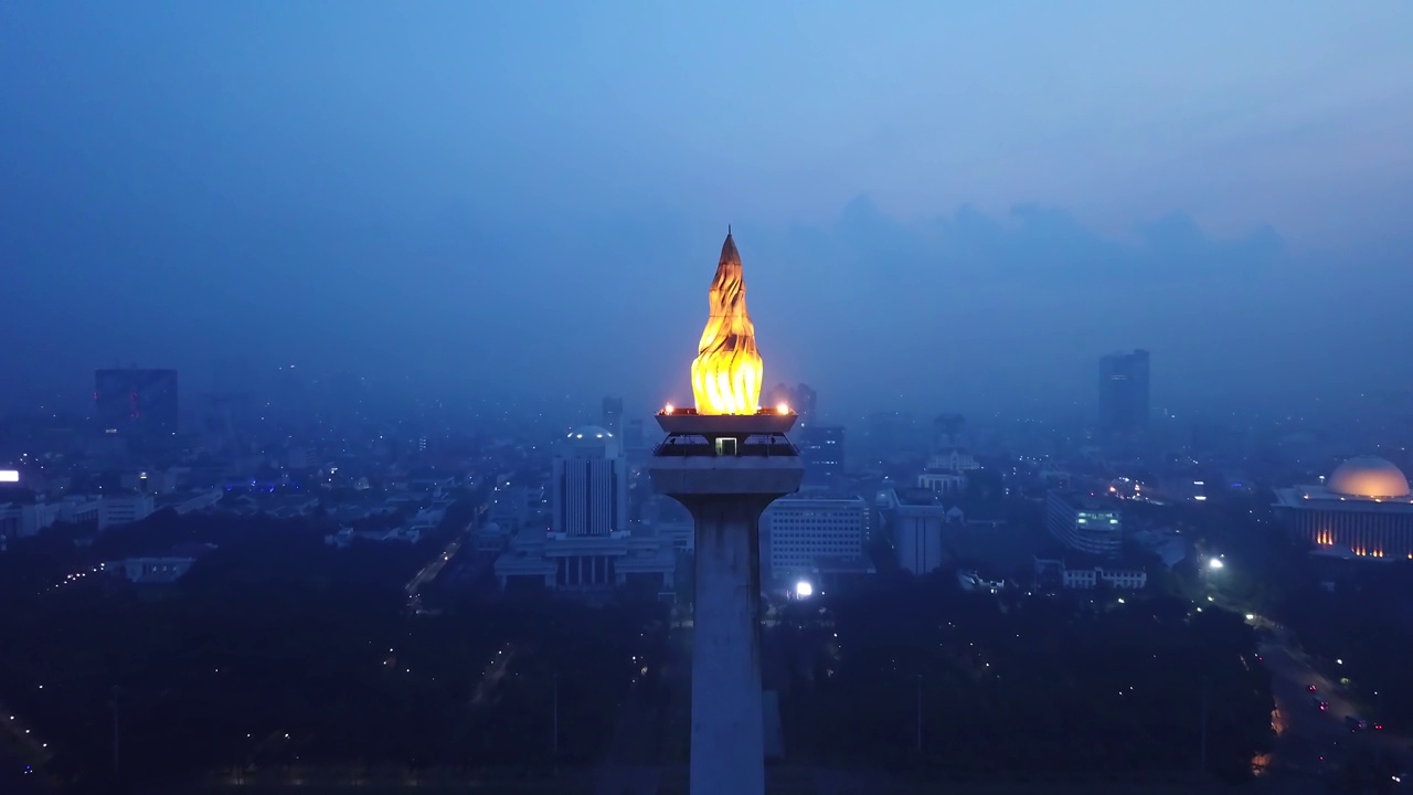 国家纪念碑的夜景视频素材