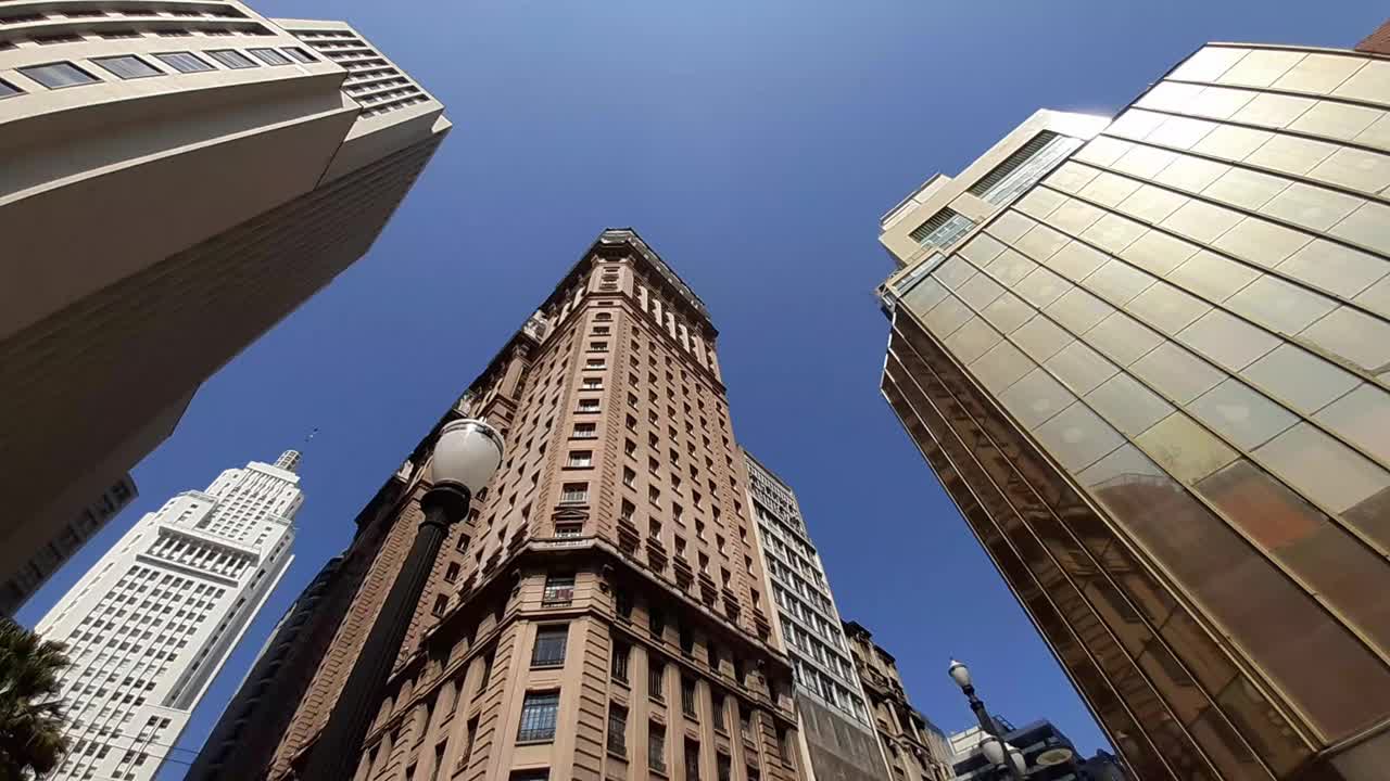 Banespa和Martinelli建筑，São Paulo, SP，巴西。视频素材