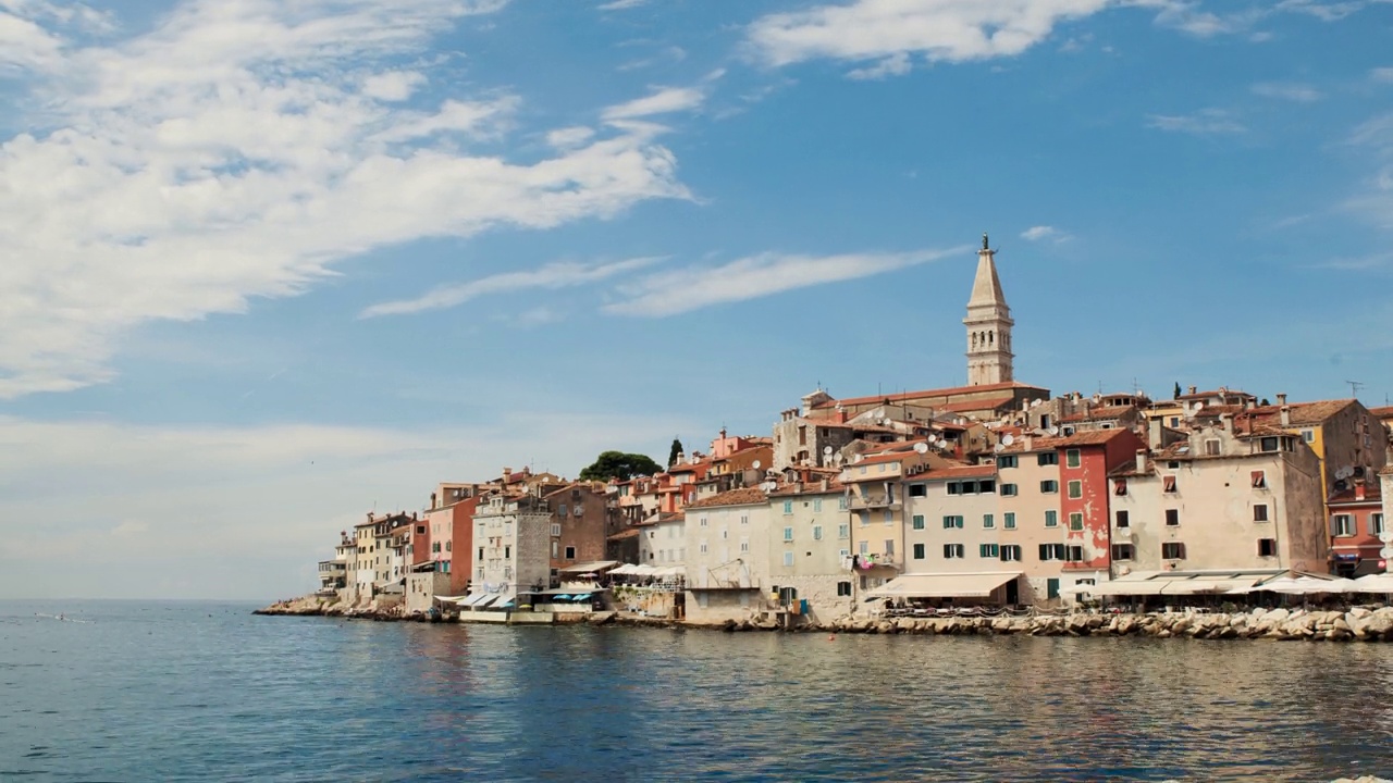 Rovinj,伊斯特里亚,克罗地亚。2018年8月视频素材