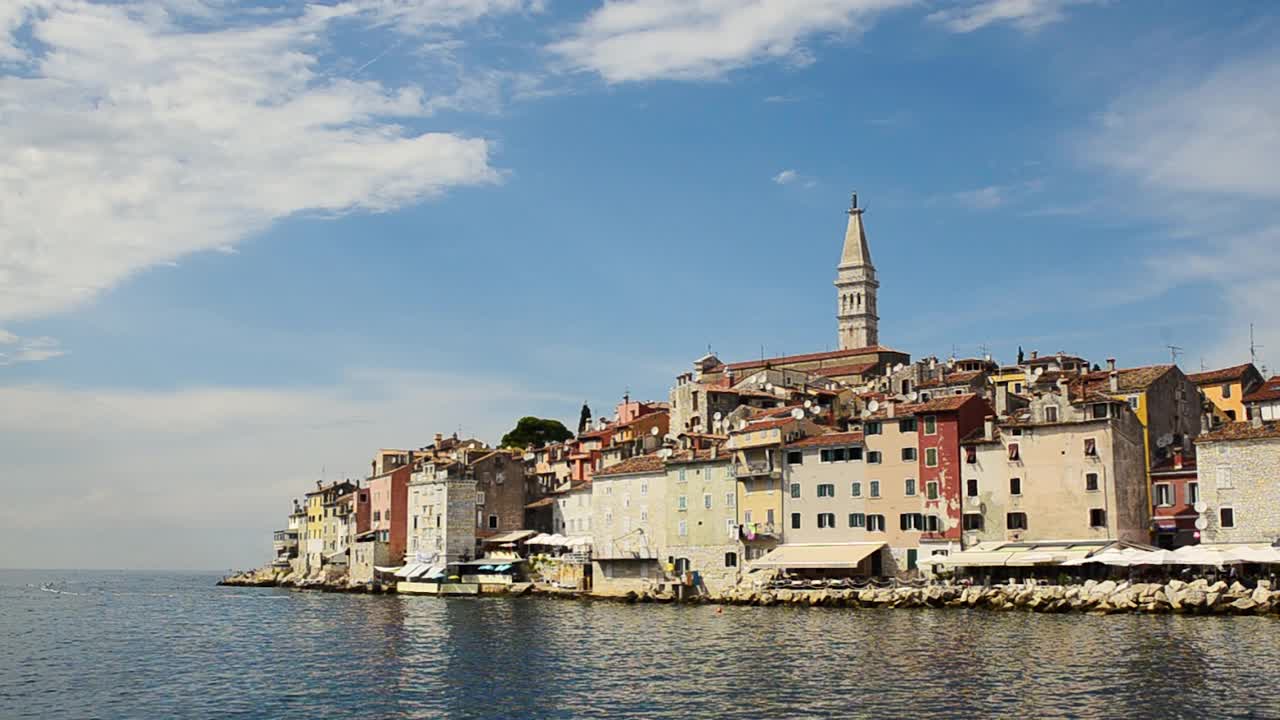 Rovinj,伊斯特里亚,克罗地亚。2018年8月视频素材