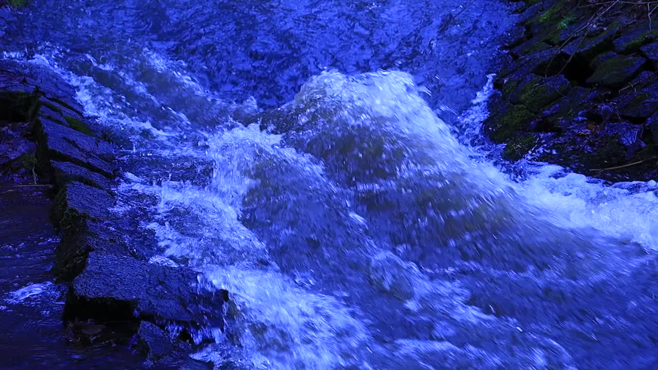 强水流冷视频背景视频素材