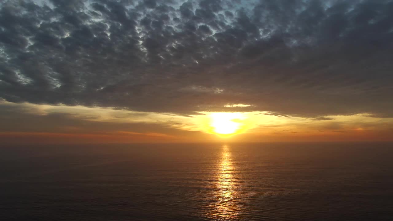 海景日落时间流逝西海岸视频素材