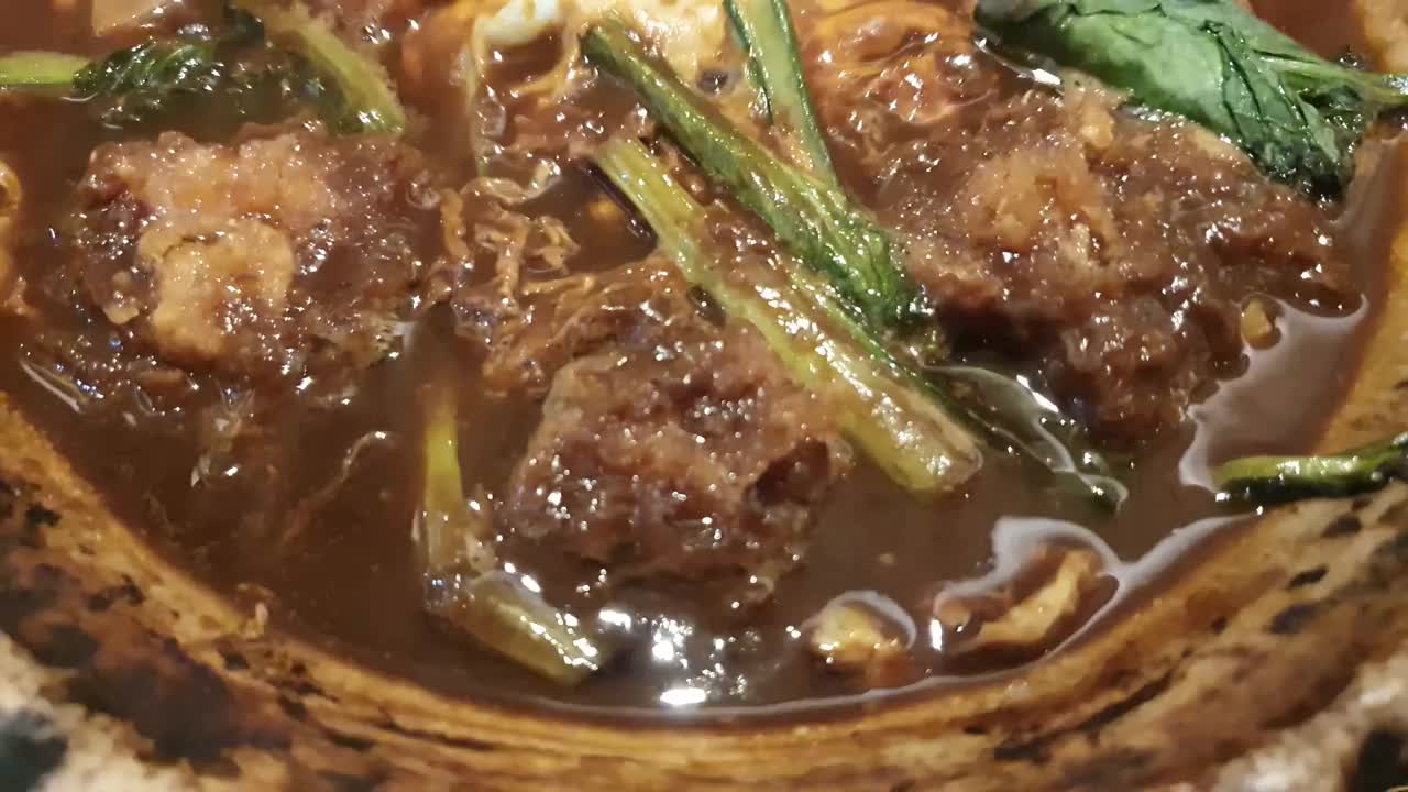 韩国泡菜汤视频素材