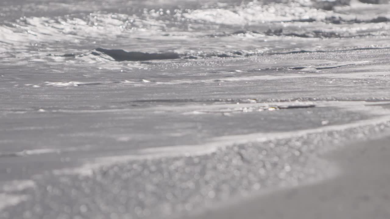 海景与海浪没有海岸视频素材