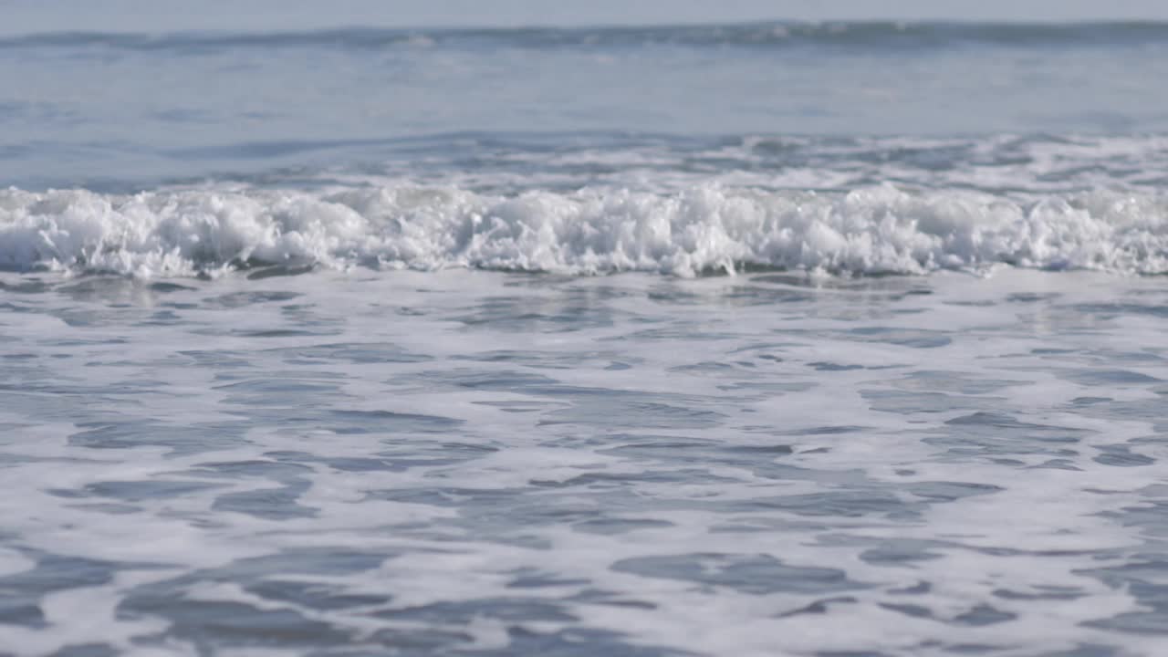 海景与海浪没有海岸视频素材