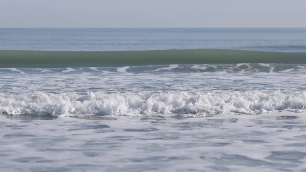 海景与海浪没有海岸视频素材