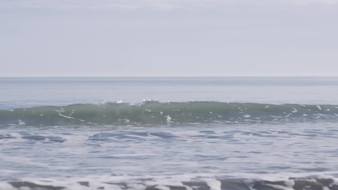 海景与海浪没有海岸视频素材