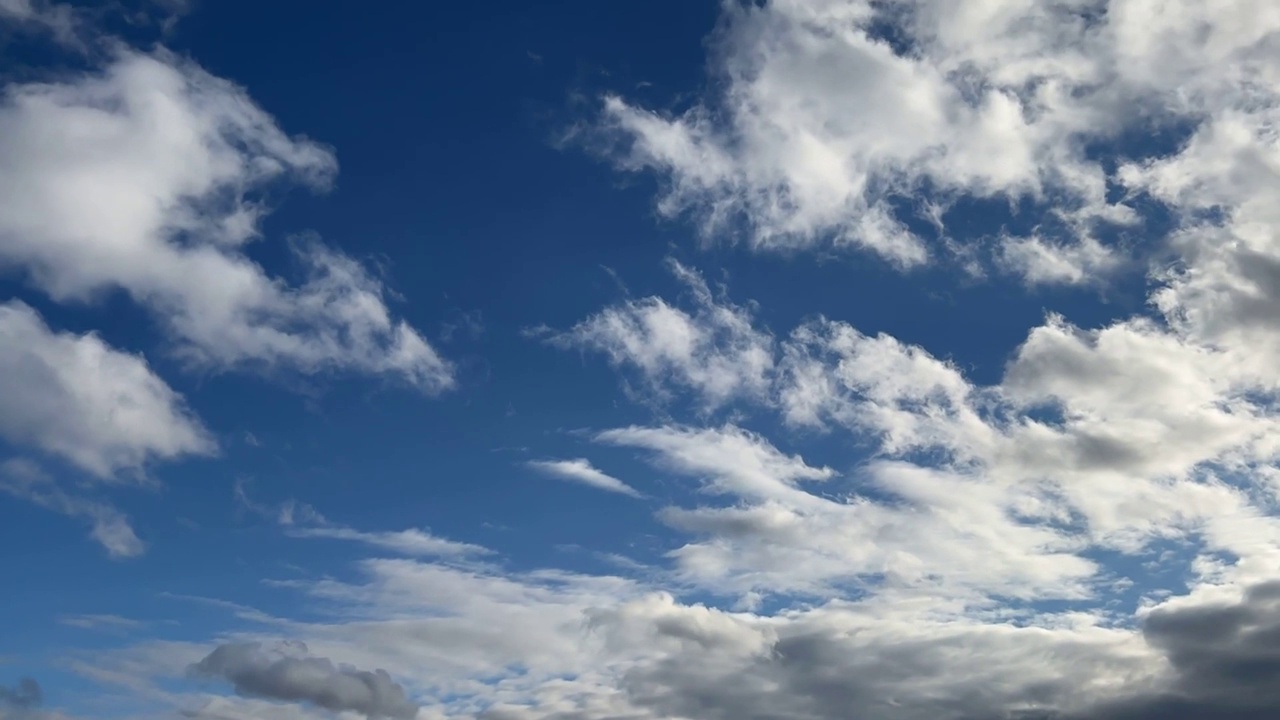 天空云层背景。神奇的天堂cloudscape。时间流逝。视频素材