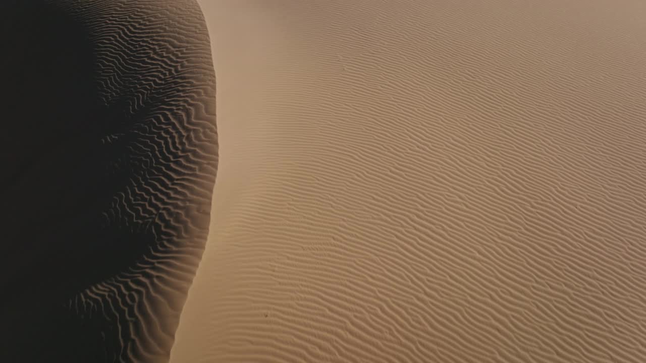 鸟瞰沙丘加州索尔顿海视频素材