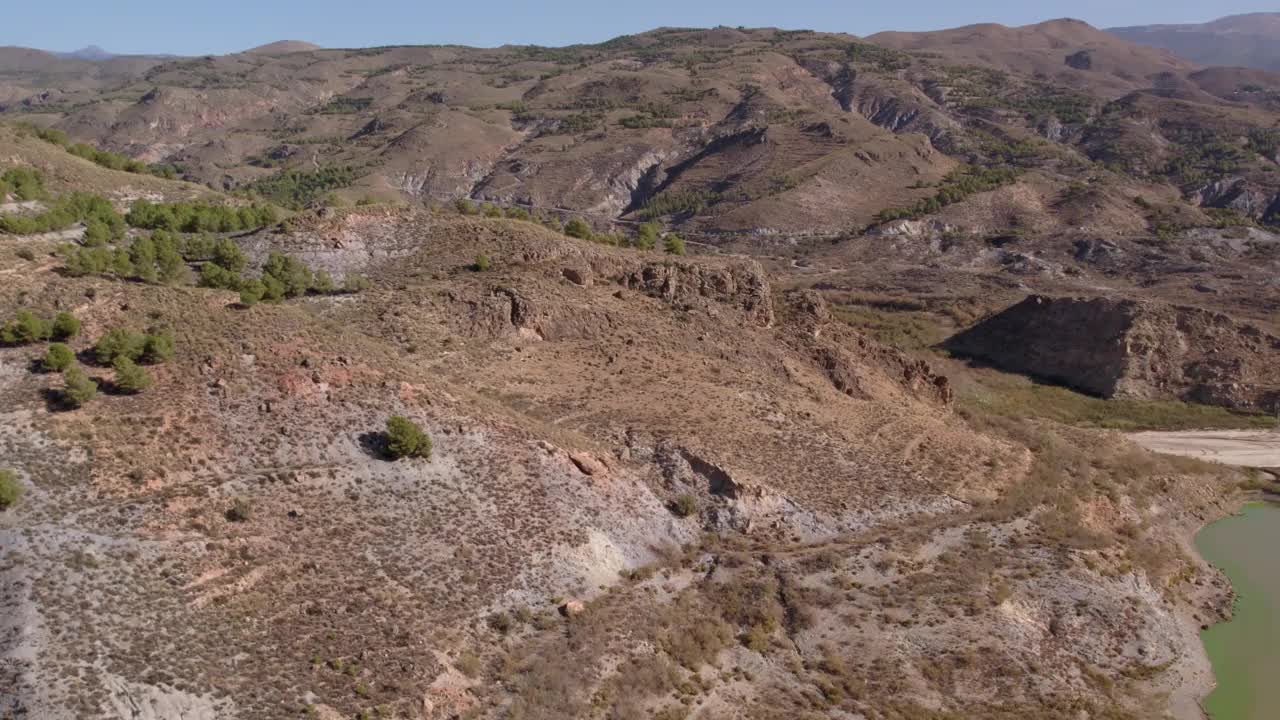 西班牙南部的多山地区视频素材