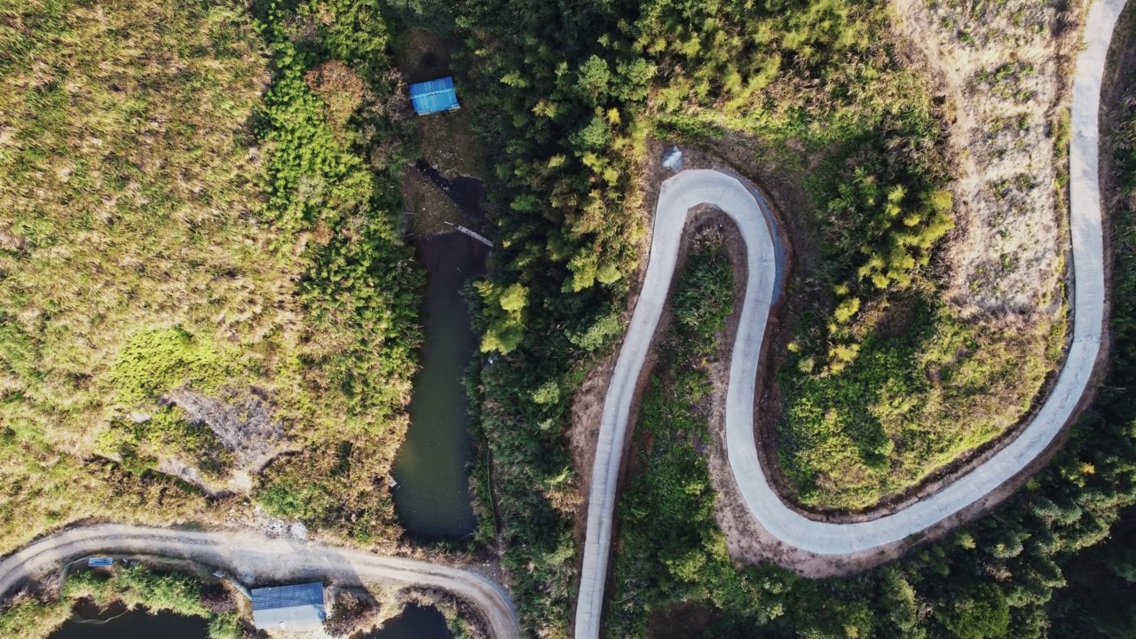 盘山高速公路视频素材