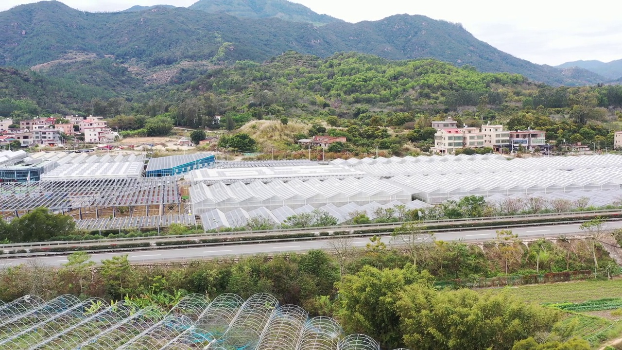 蔬菜种植基地和光伏电站视频下载