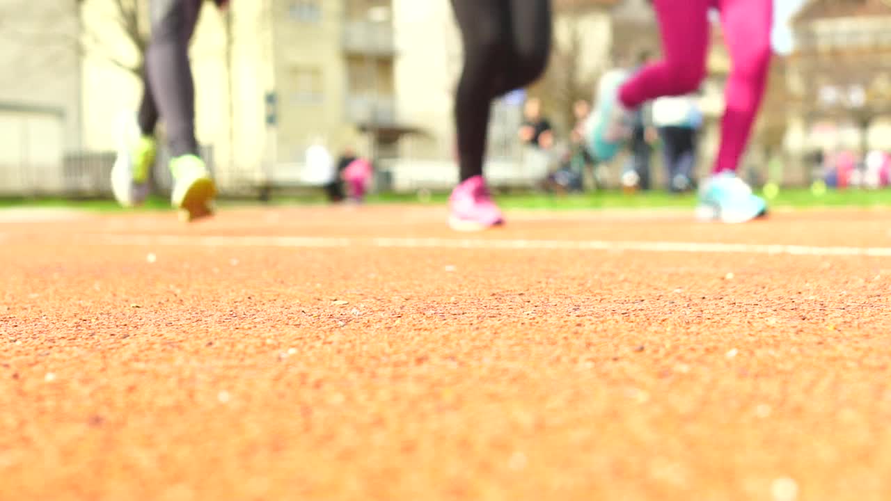 近距离跑步视频素材