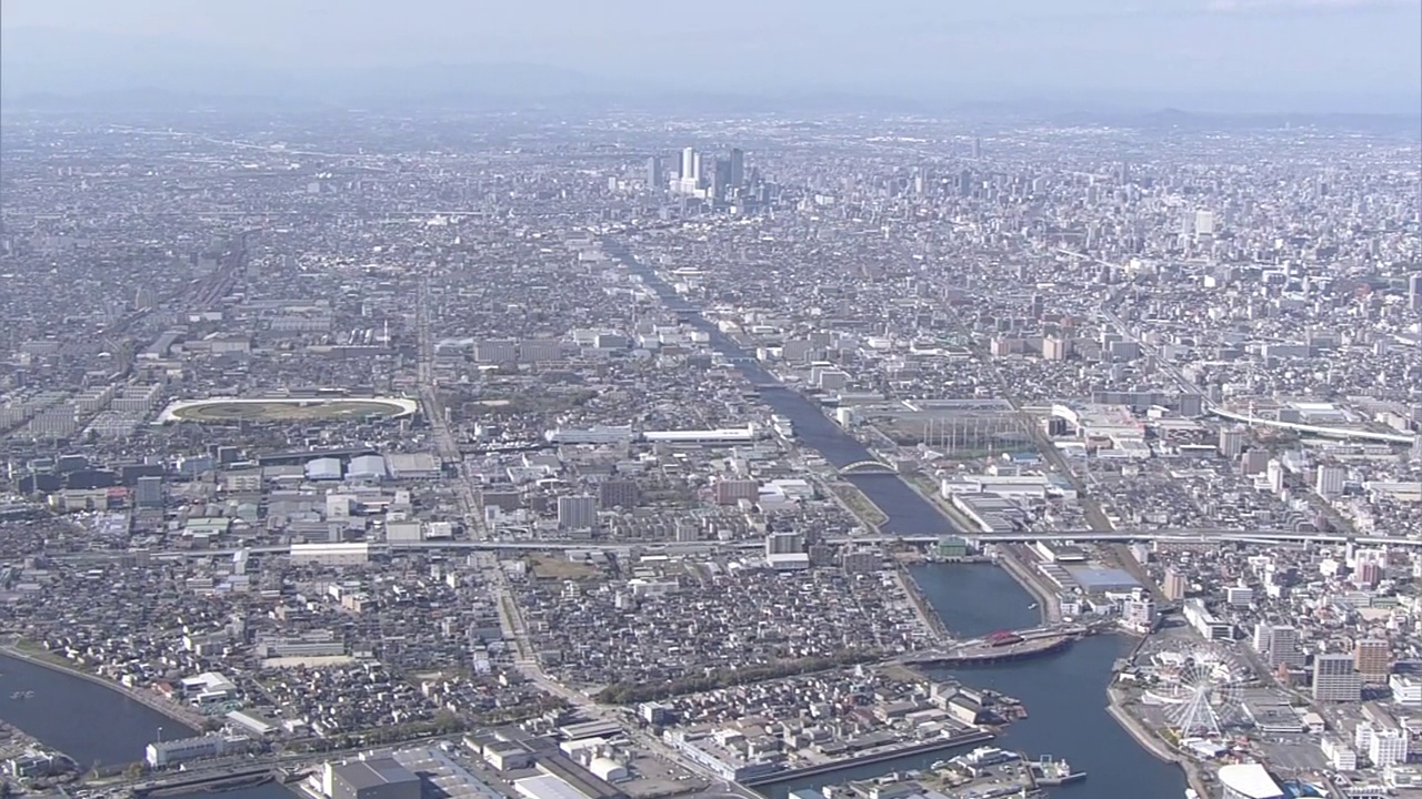 AERIAL, LS名古屋，爱知县，日本视频素材