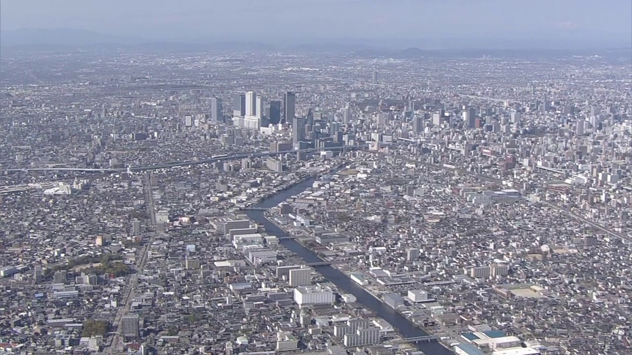 AERIAL, LS名古屋，爱知县，日本视频素材