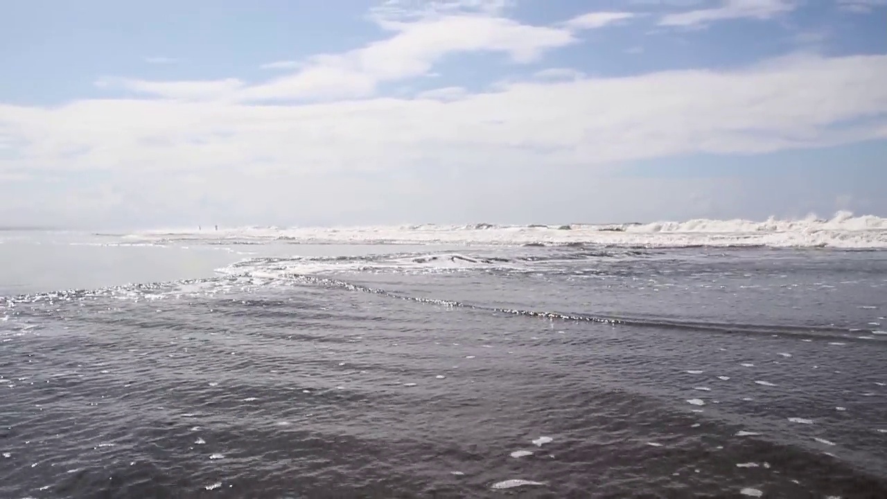 哥斯达黎加的海岸和海滩，波涛汹涌的大海视频素材